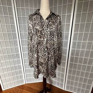 Banana Republic Leopard Print Blouse